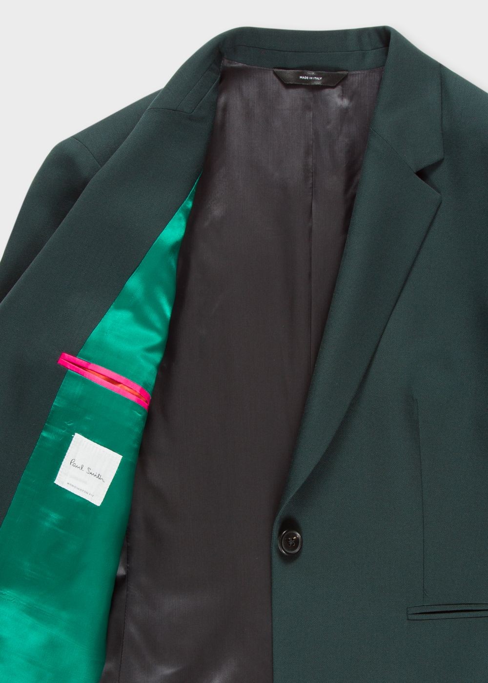 Paul Smith A Suit To Travel In - Womens's Dark Green One-Button Wool Blazer