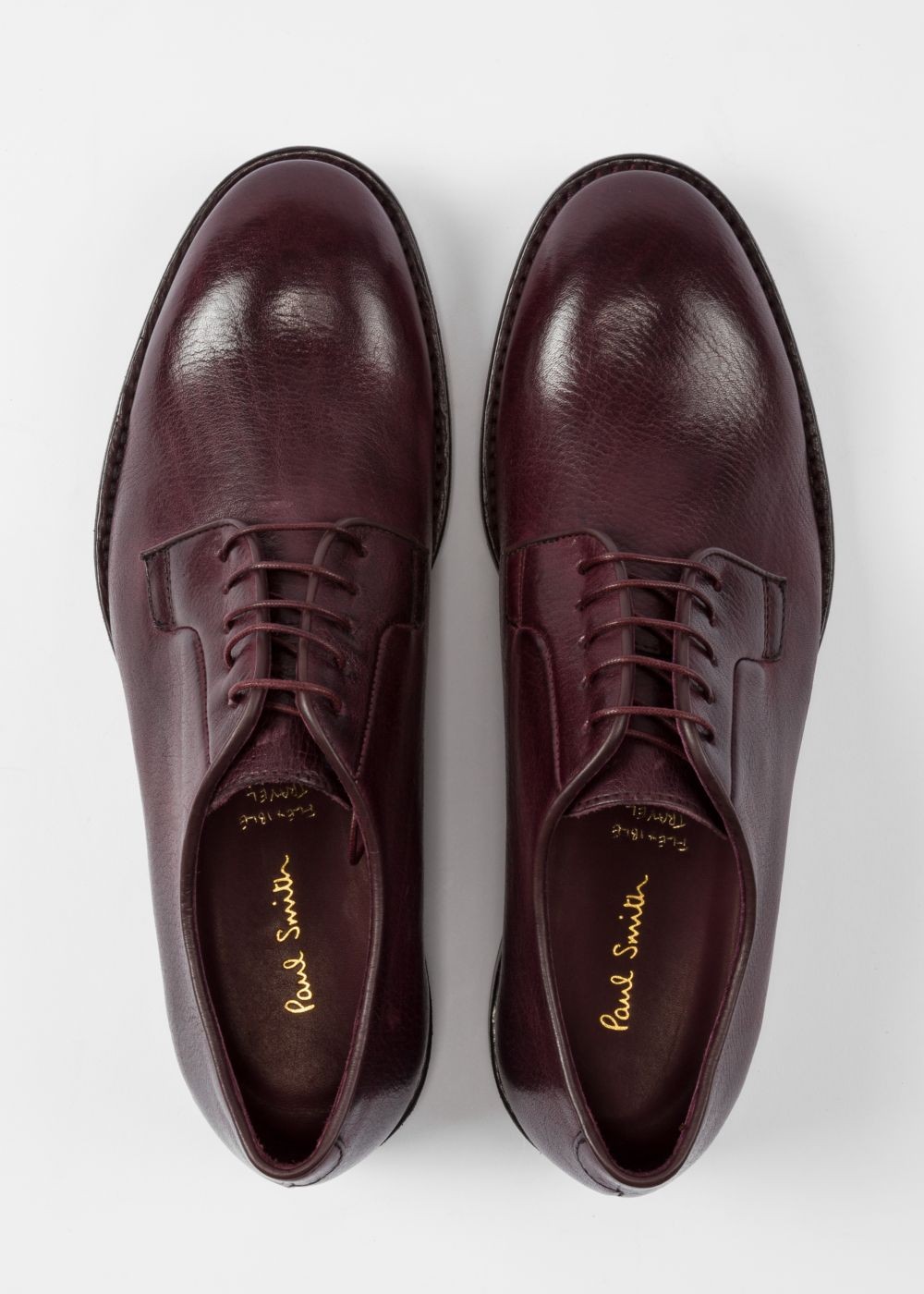 Paul Smith Men's Damson Leather 'chester' Flexible Travel Sneakers