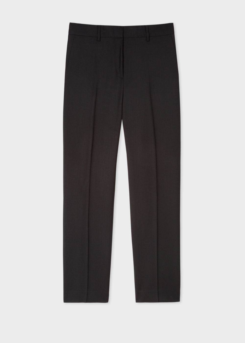 Paul Smith A Suit To Travel In - Womens's Black Slim-Fit Wool Pants