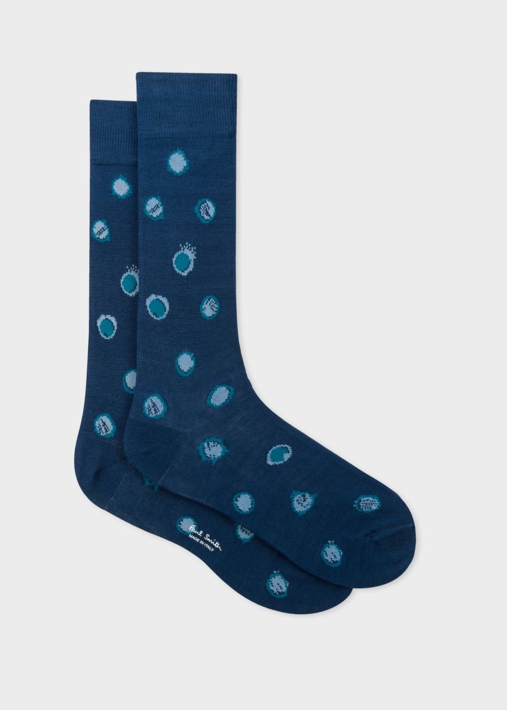 Paul Smith Mens's Navy 'scribble Spot' Socks