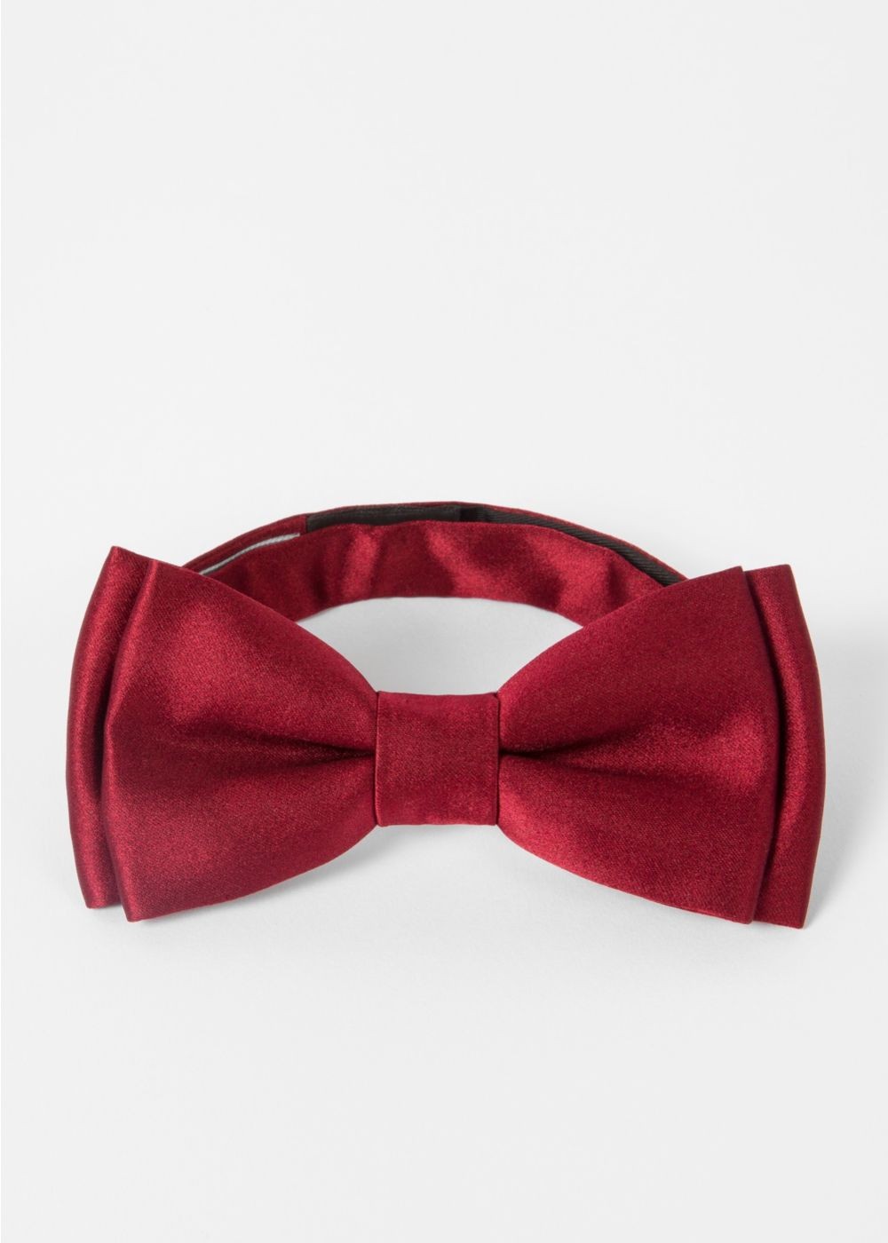 Paul Smith Men's Burgundy Soft Silk Bow Tie
