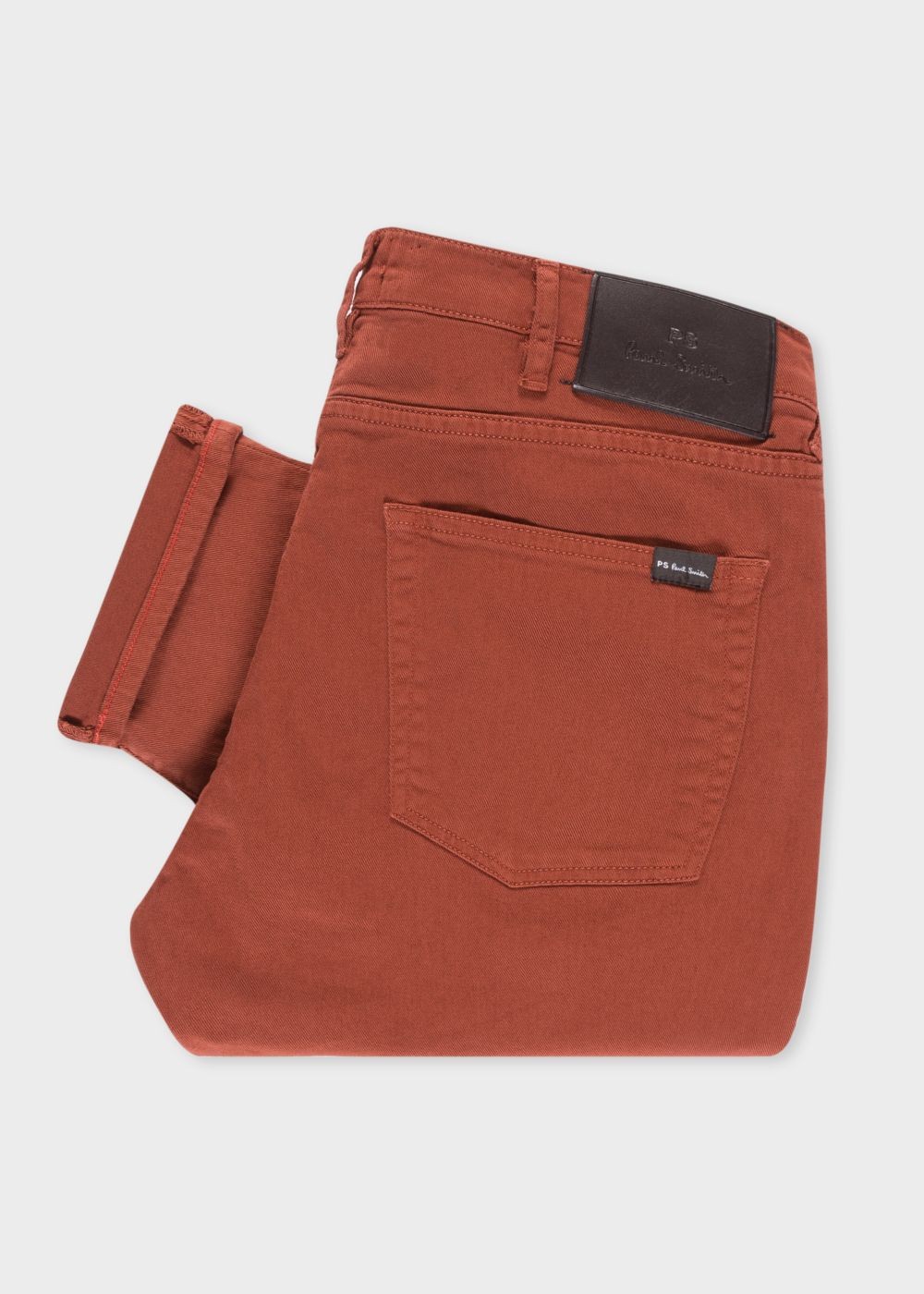 Paul Smith Men's Tapered-Fit Rust Garment-Dye Jeans