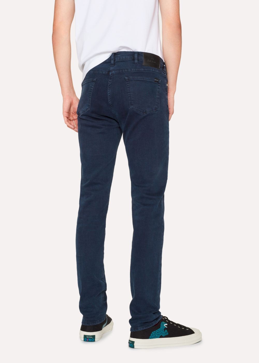 Paul Smith Mens's Slim-Fit 'reflex Super Stretch' Navy Over-Dye Jeans