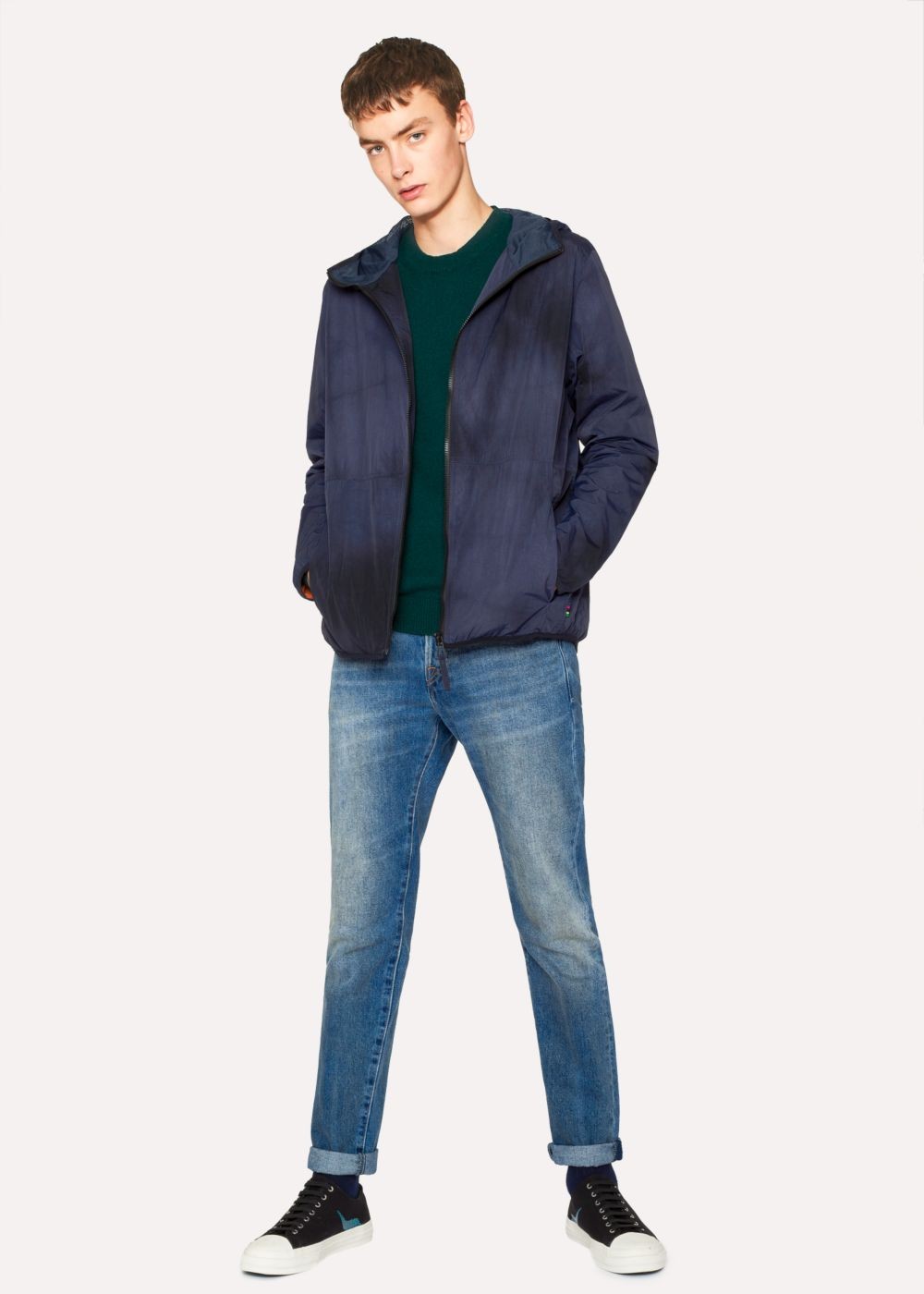 Paul Smith Men's Navy Hooded Packaway Jackets