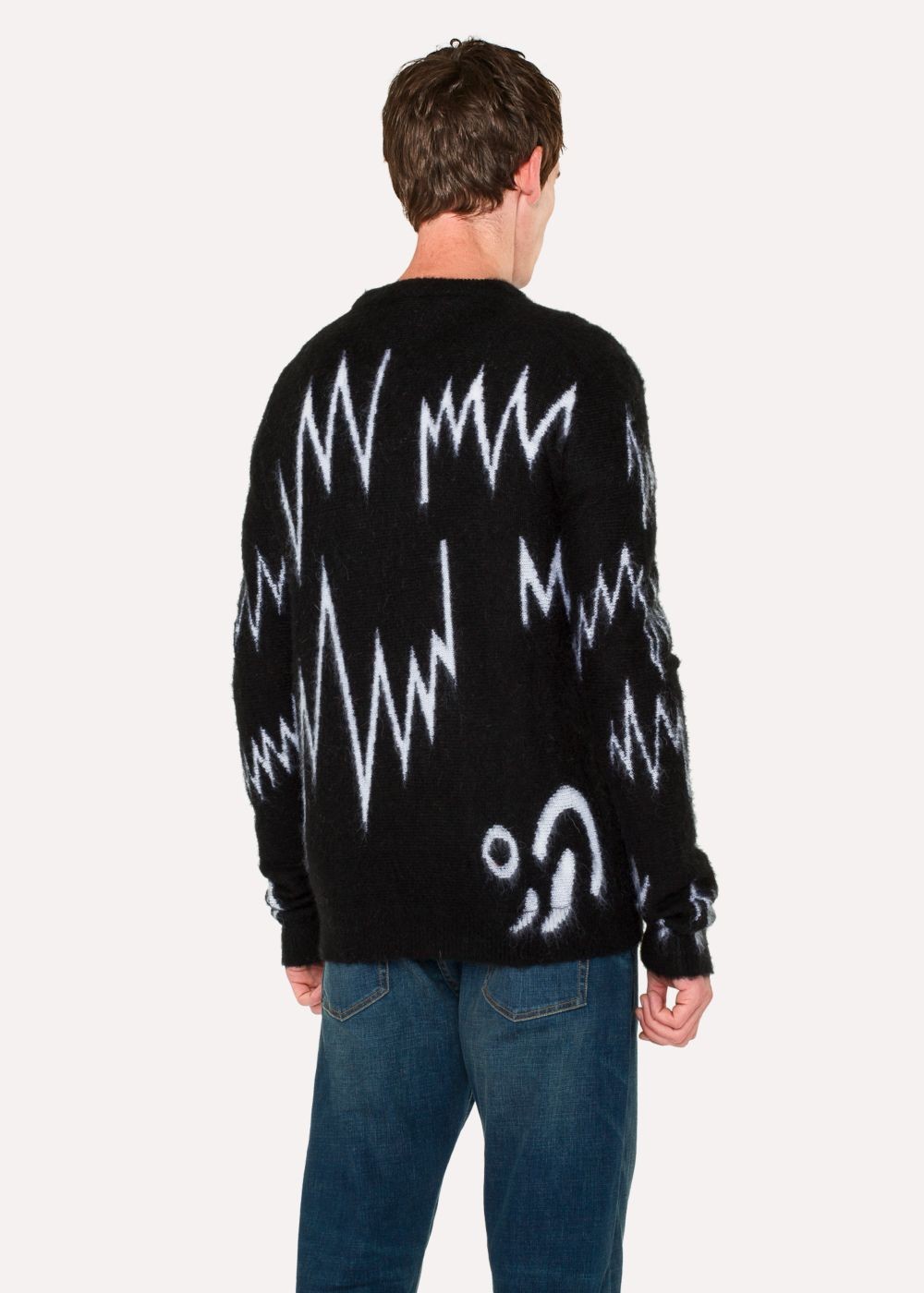 Paul Smith + The Chemical Brothers For Hingston Studio - Black 'born In The Echoes' Sweater Men