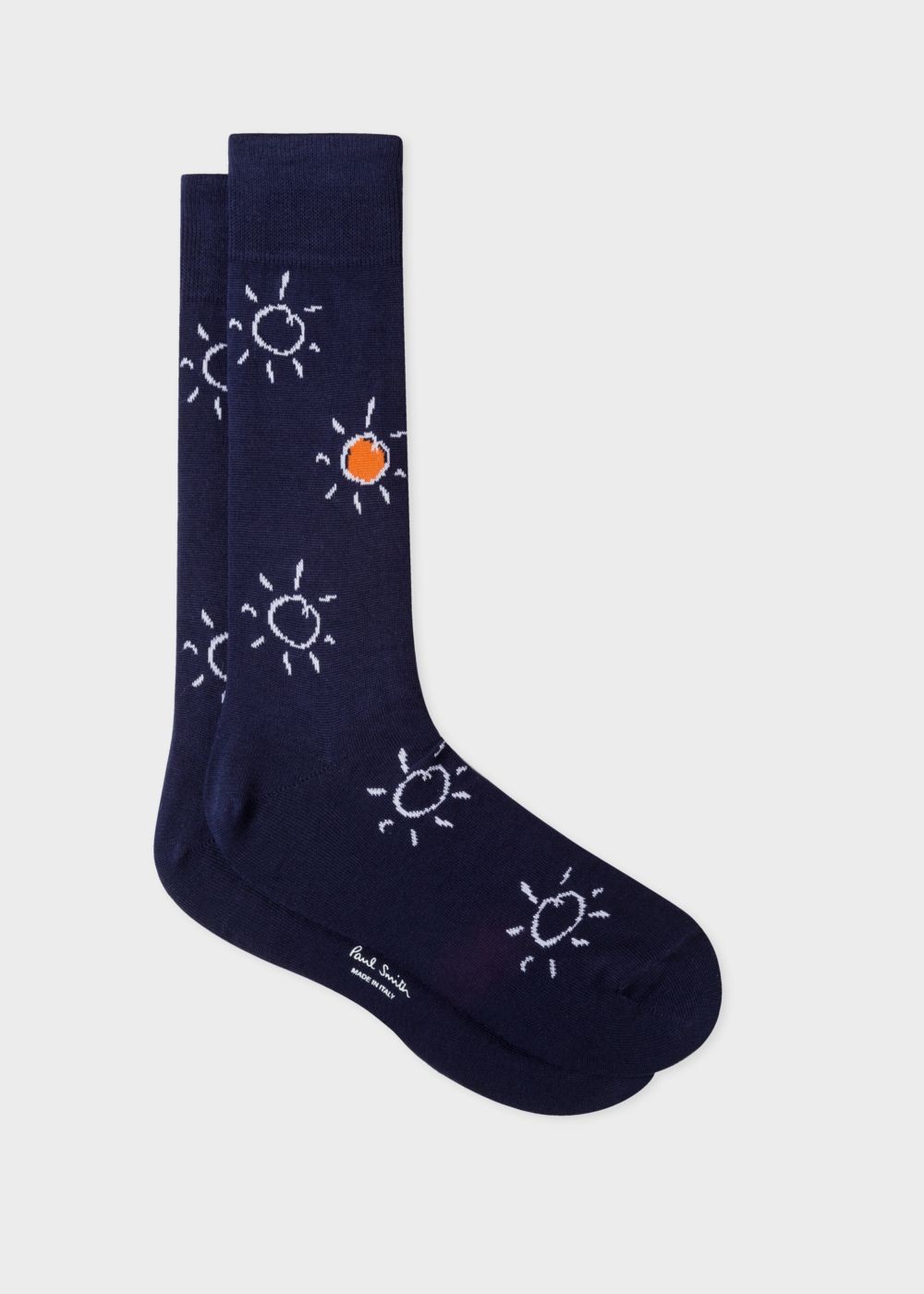 Paul Smith Mens's Navy 'sun Doodle' Motif Socks
