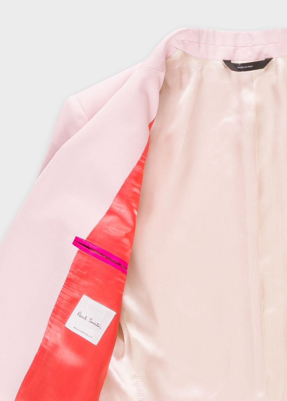 Paul Smith Womens's Light Pink One-Button Wool-Mohair Blazer Clothing