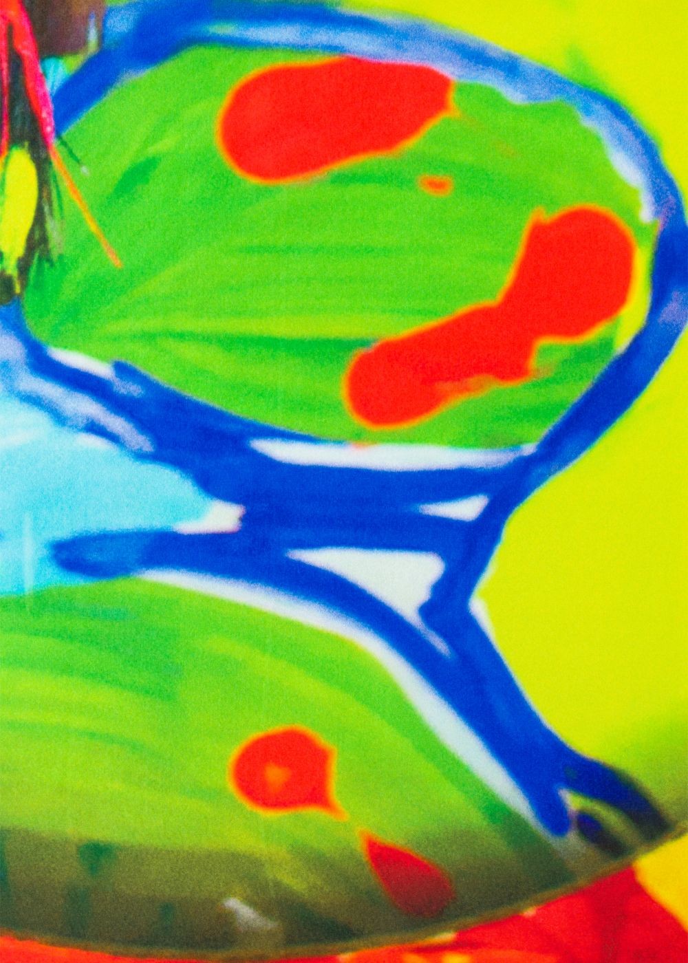 Paul Smith Lady's Abstract 'paint Brush Pot' Painted Print Silk Scarf