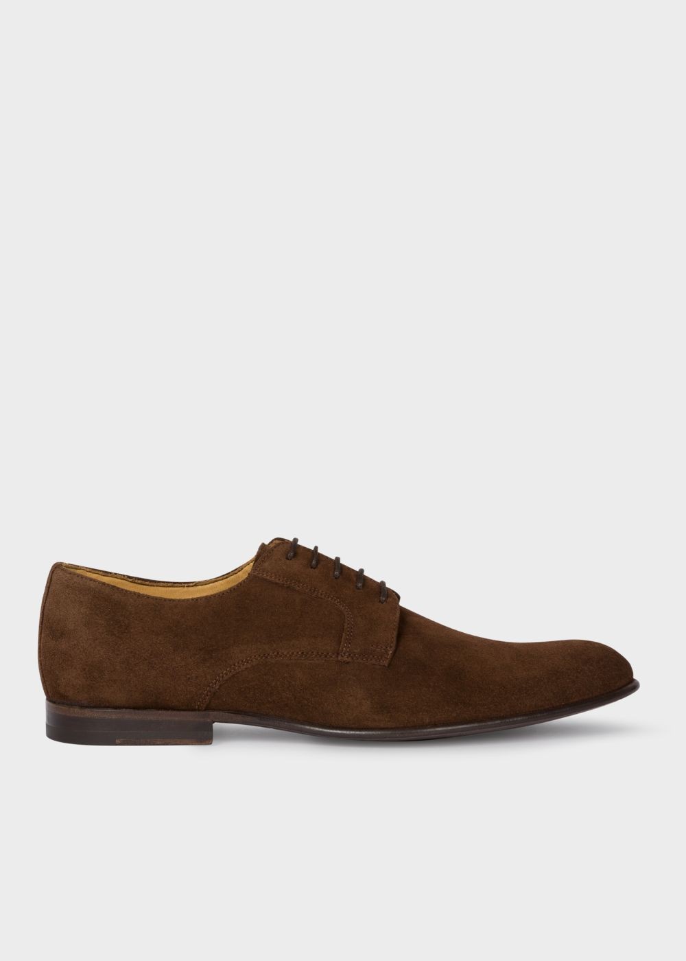 Paul Smith Mens's Chocolate Brown Suede Leather 'gould' Derby Shoe