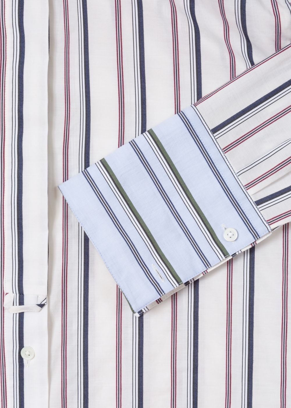 Paul Smith Women's White Thin Stripe Cotton-Blend Shirts