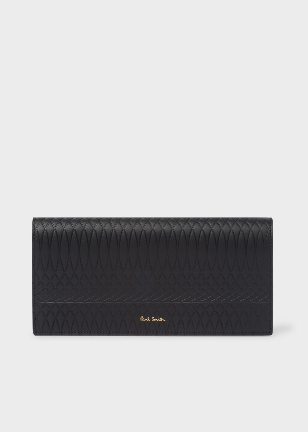 Paul Smith No. - Womens's Black Leather Tri-Fold Wallet