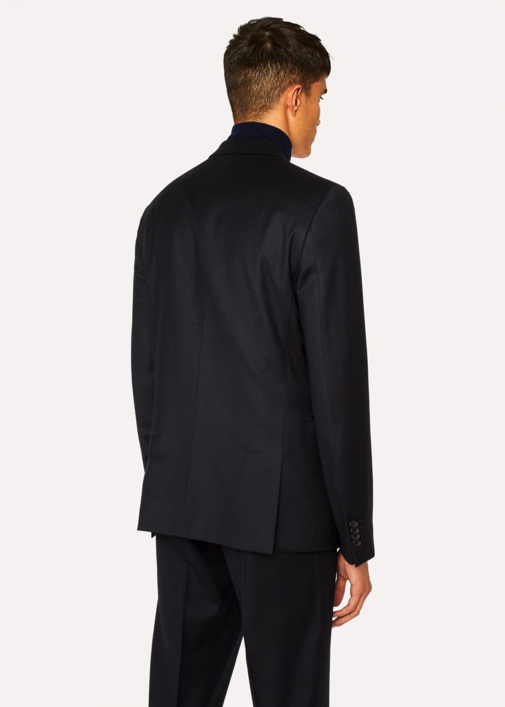 Paul Smith Men's Black Double-Breasted Wool Blazer Clothing