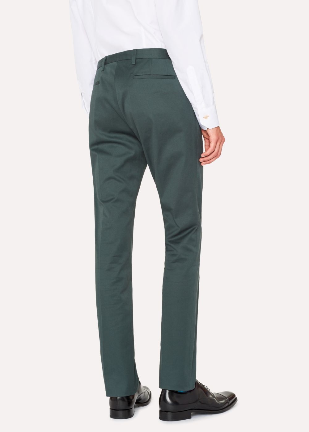Paul Smith Men's Slim-Fit Bottle Green Stretch-Cotton Chinos Clothing