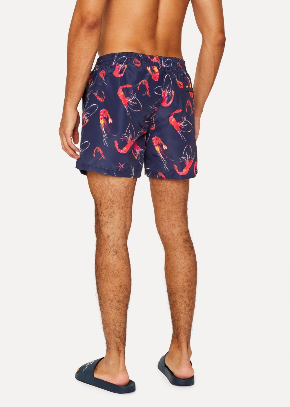 Paul Smith Men's Navy 'prawn' Print Swim Shorts
