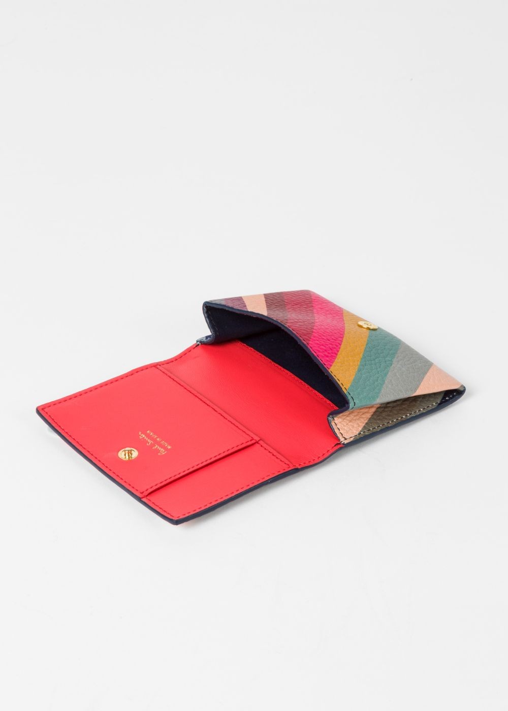 Paul Smith Womens's 'swirl' Print Leather Card Wallet
