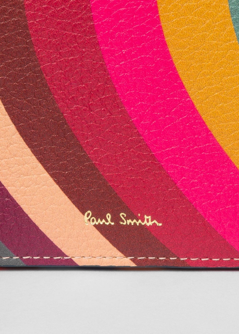 Paul Smith Lady's 'swirl' Print Leather Tri-Fold Wallet