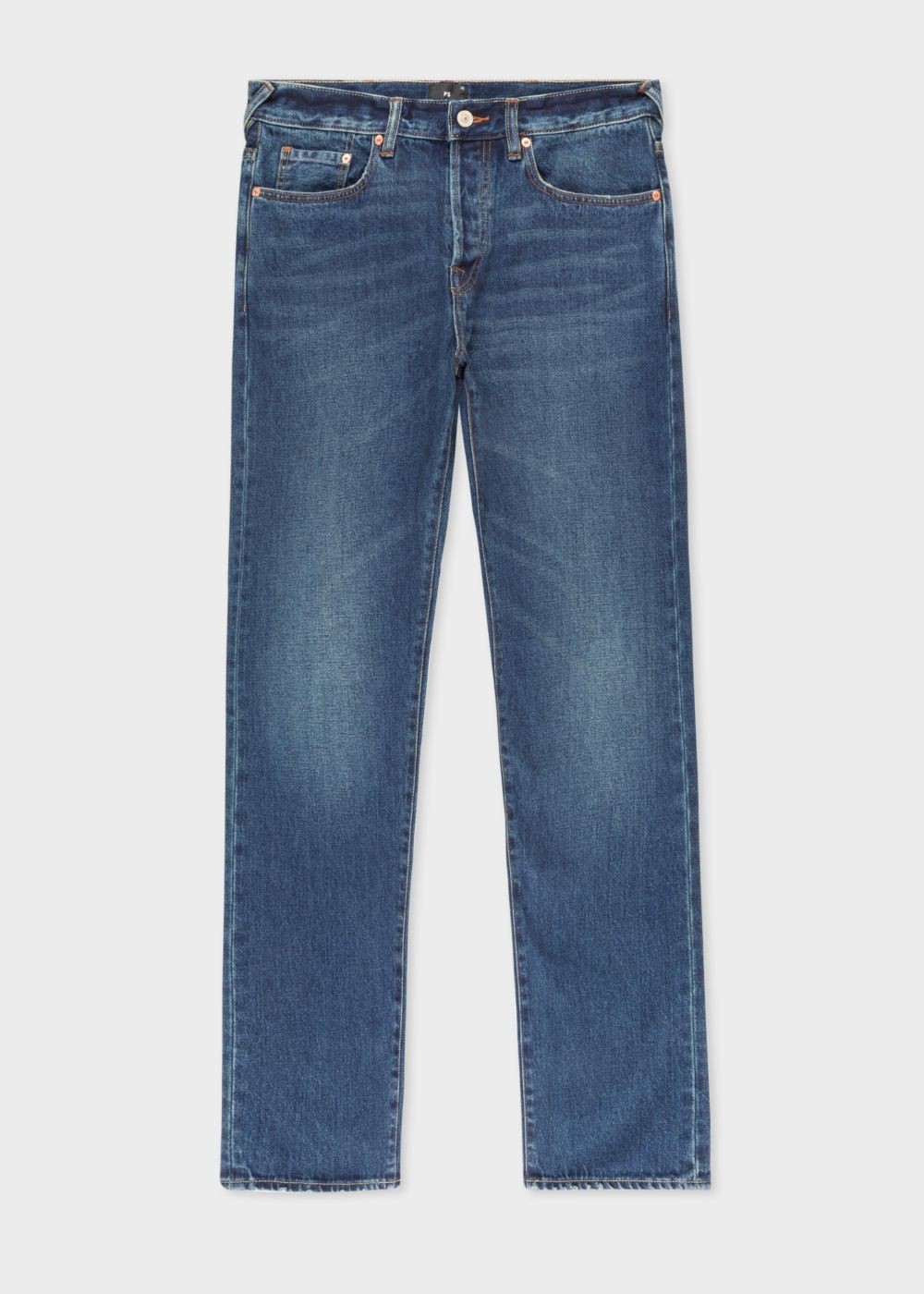 Paul Smith Mens's Classic-Fit Dark Wash .5Oz 'rigid Western Twill' Jeans