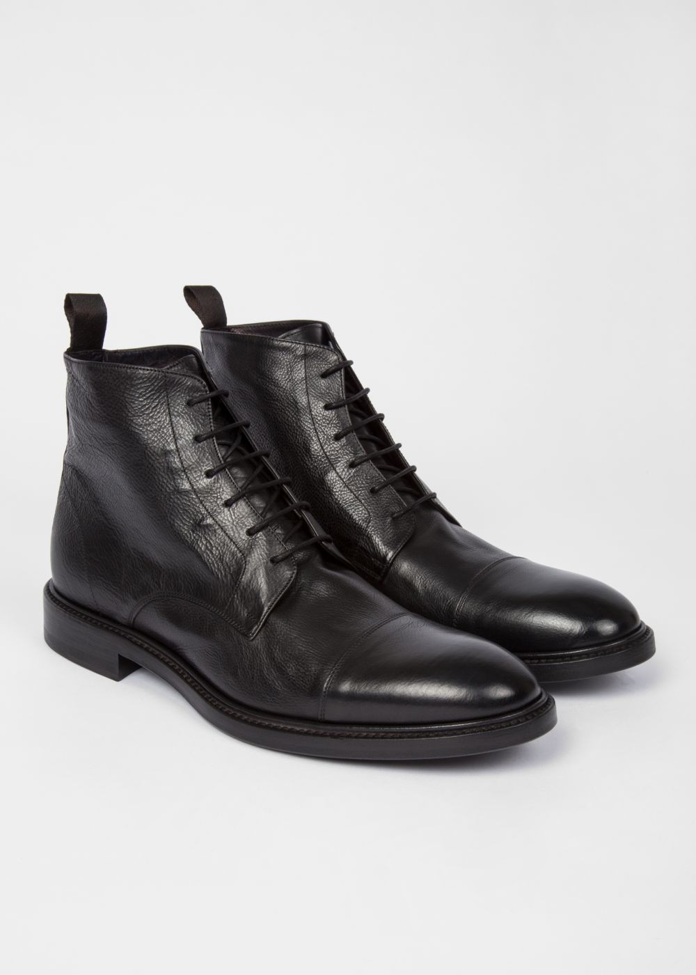 Paul Smith Mens's Dip-Dyed Black Calf Leather 'jarMen' Boots