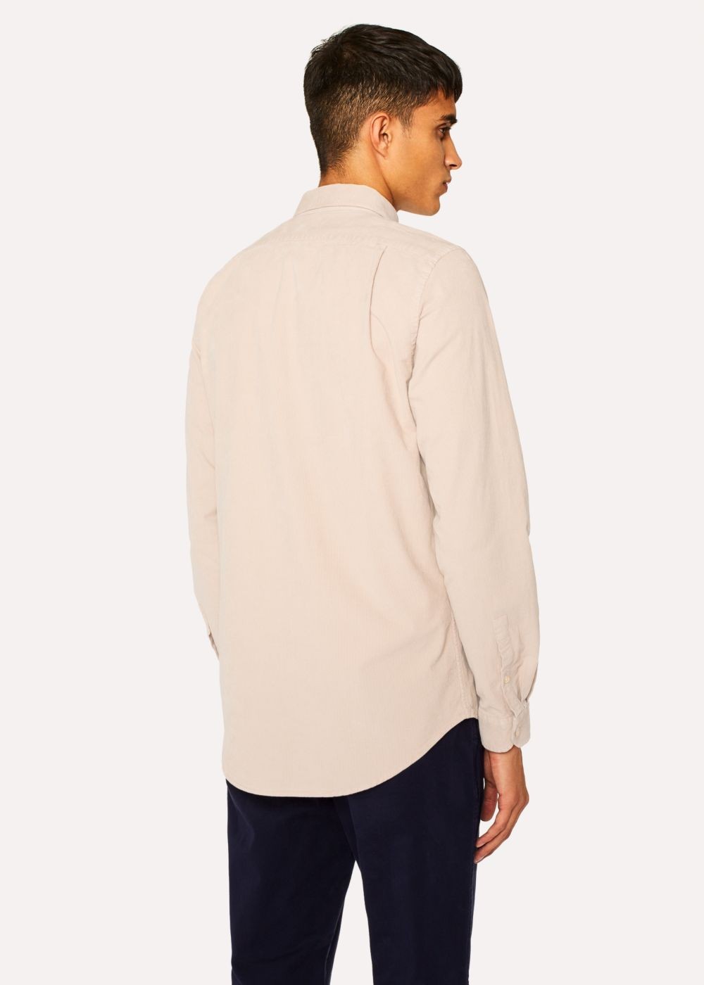 Paul Smith Mens's Tailored-Fit Beige Corduroy Tshirt