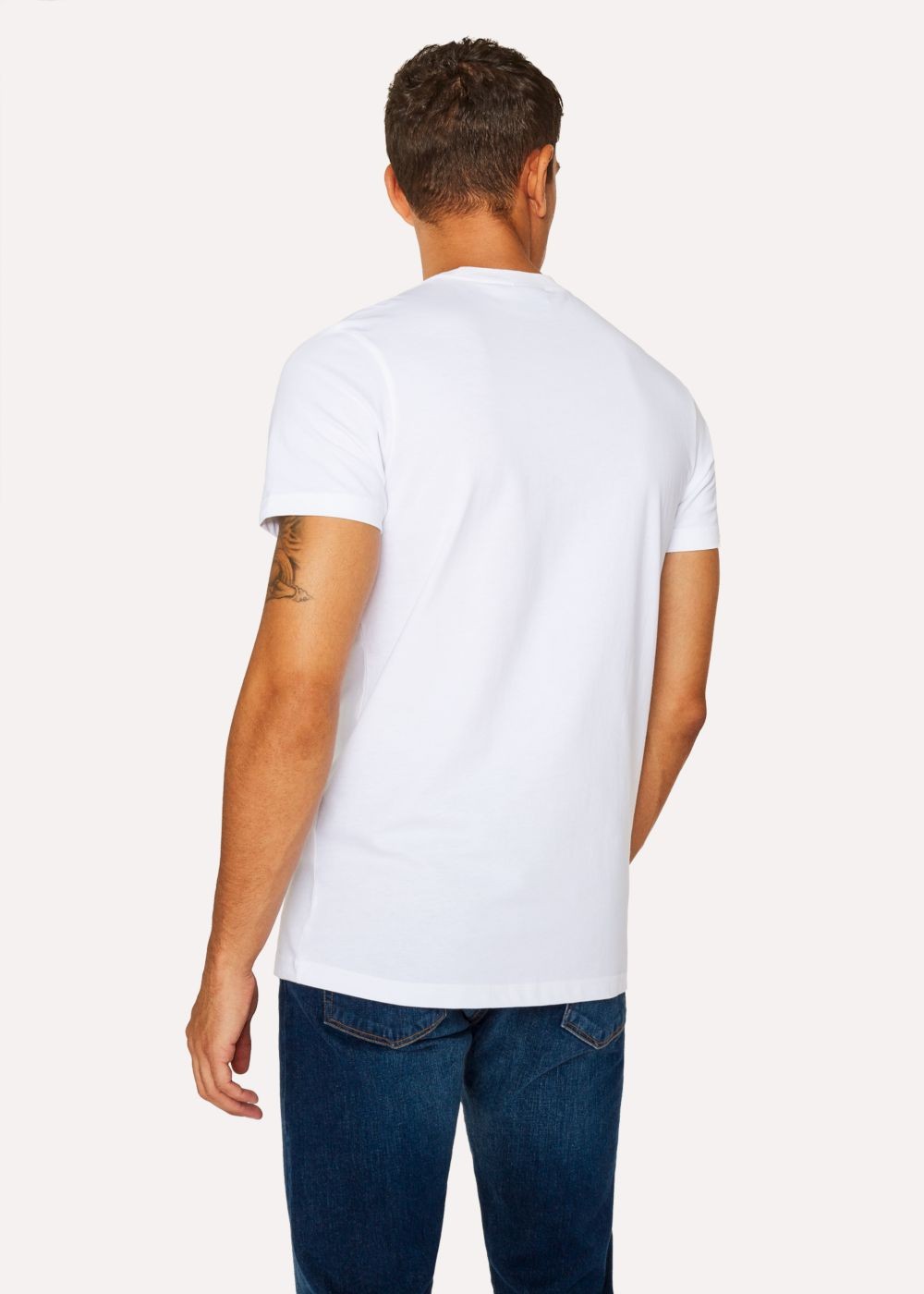 Paul Smith Men's Slim-Fit White 'skull Bulb' Print Organic-Cotton T-Shirt