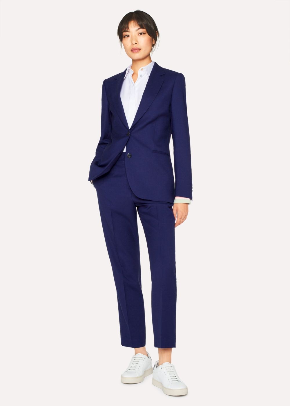 Paul Smith A Suit To Travel In - Womens's Indigo Two-Button Wool Blazer