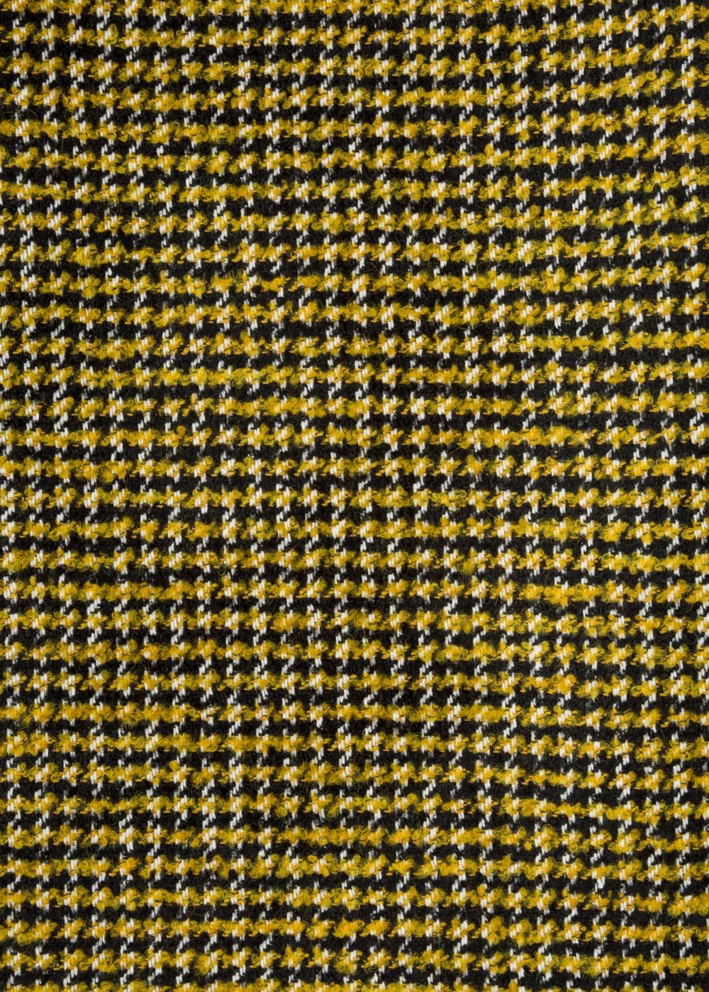 Paul Smith Women's Black And Yellow Dogtooth Pattern Skirt