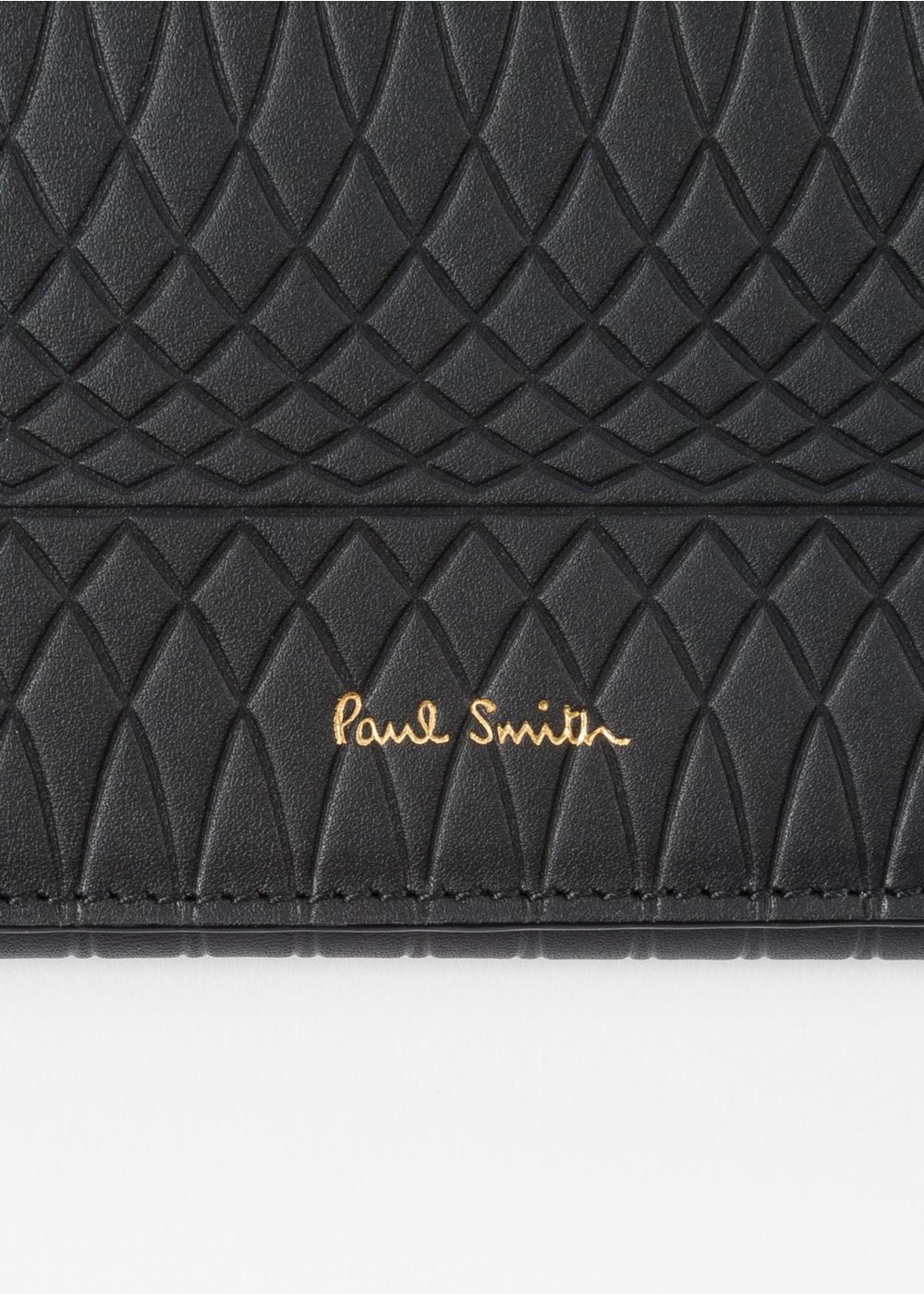 Paul Smith No. - Womens's Black Leather Tri-Fold Wallet