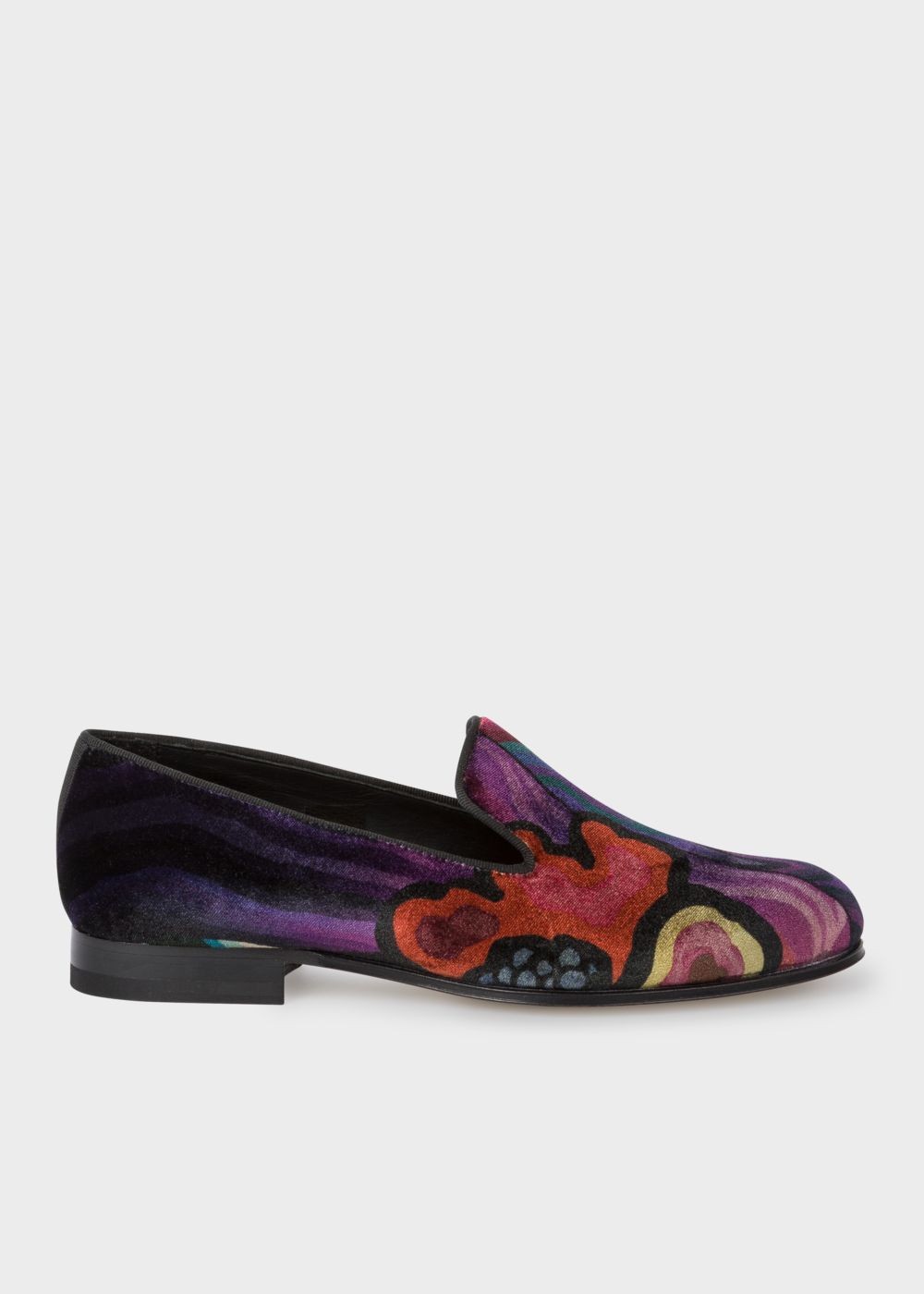 Paul Smith Women's Velvet 'dreamer' Print 'rudyard' Loafers Sneakers