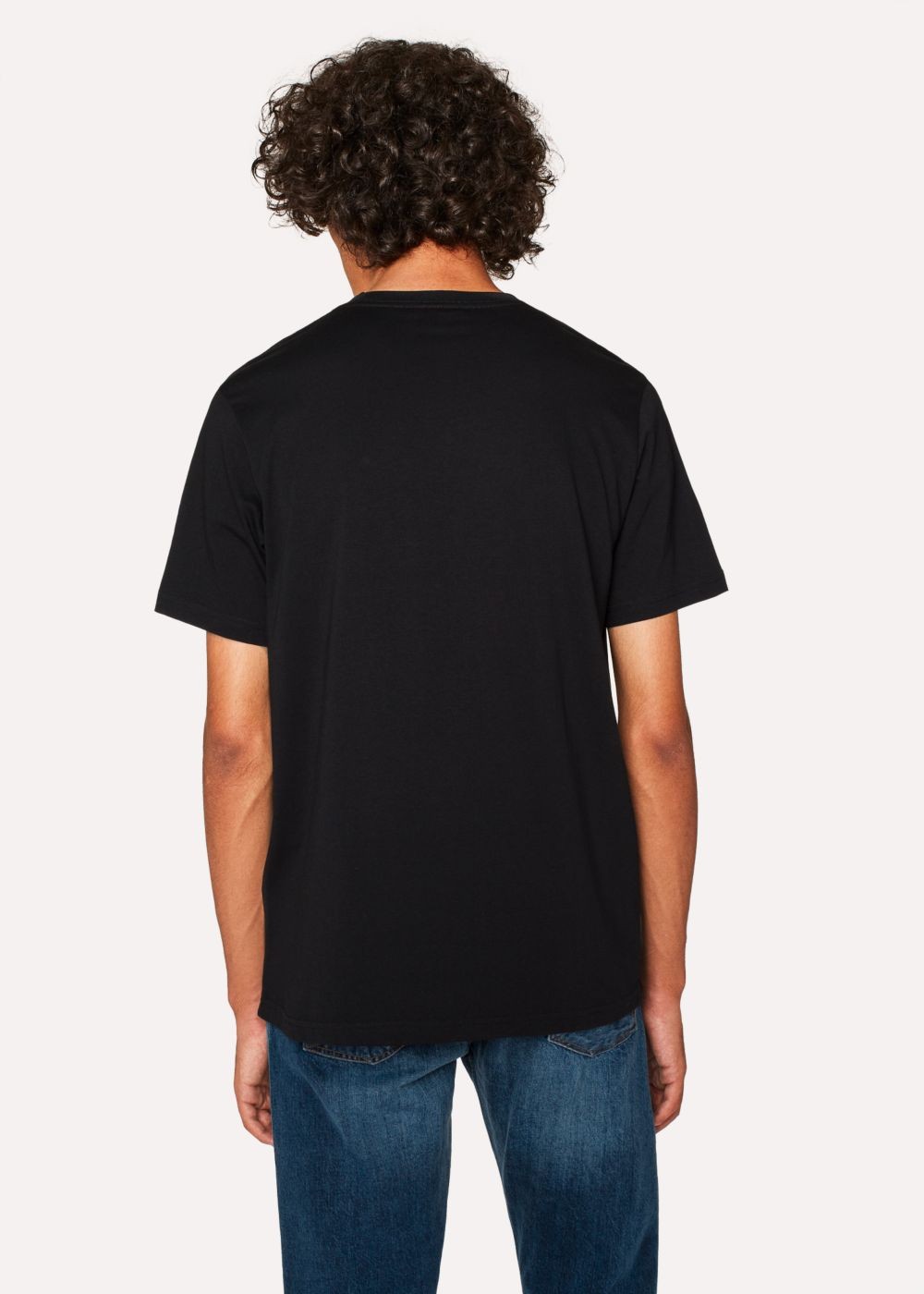 Paul Smith Mens's Black Pink 'spot' Print Organic-Cotton shirt