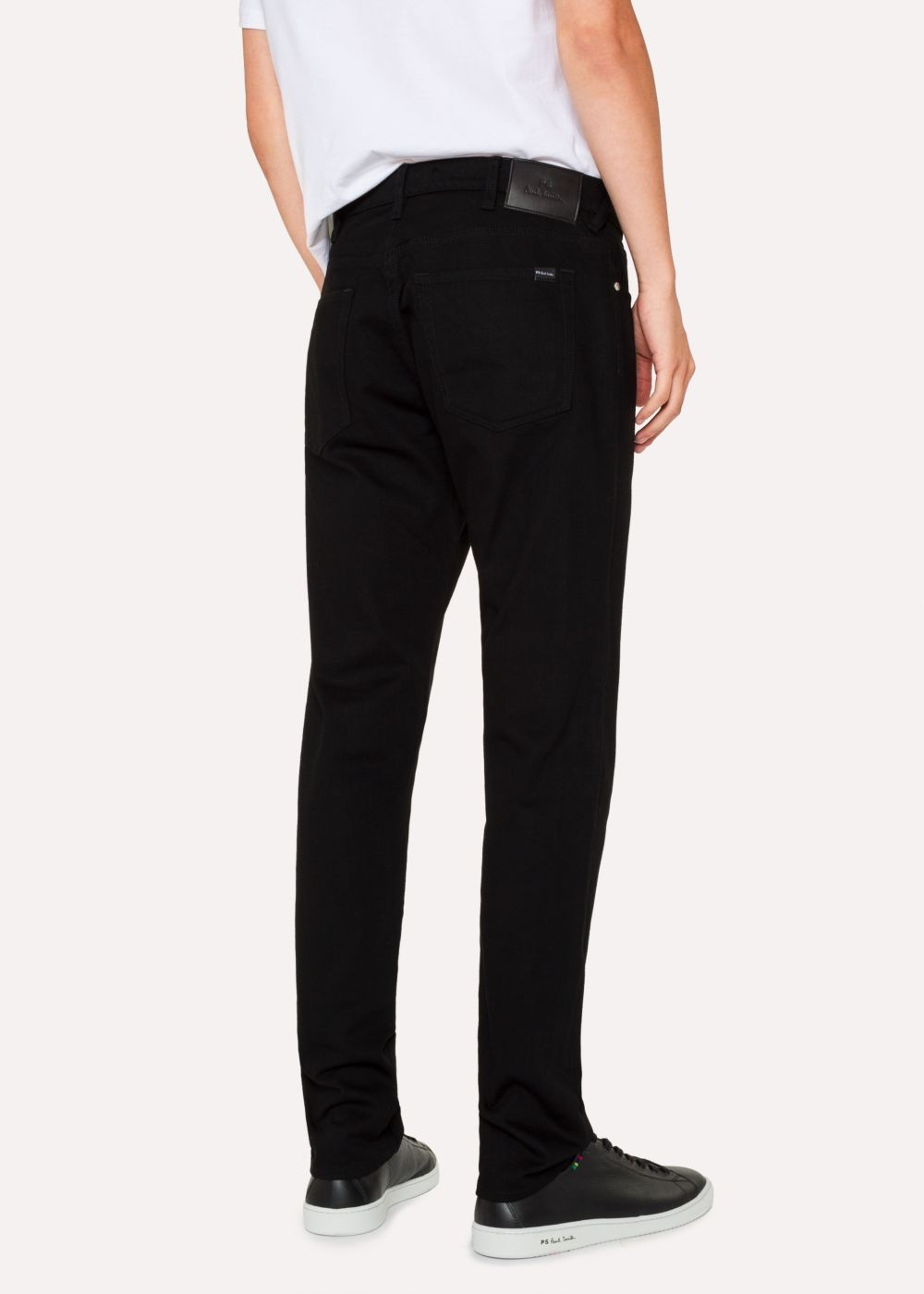 Paul Smith Mens's Tapered-Fit 'super Black' Stretch-Denim Jeans