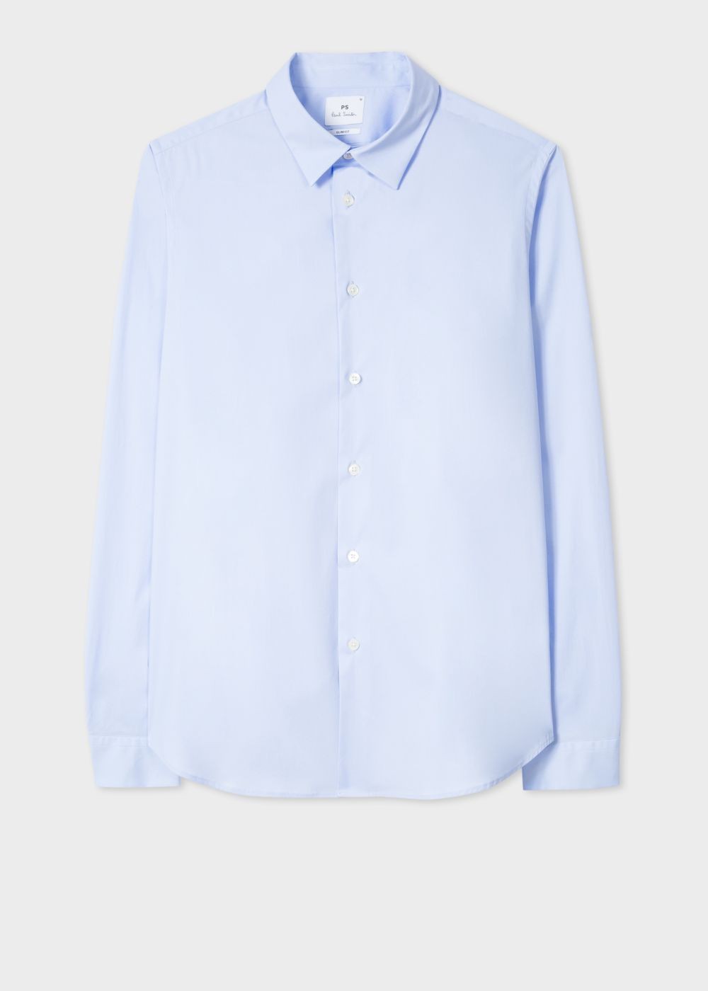 Paul Smith Men's Slim-Fit Sky Blue Stretch-Cotton Tees With 'cycle Stripe' Cuff Lining