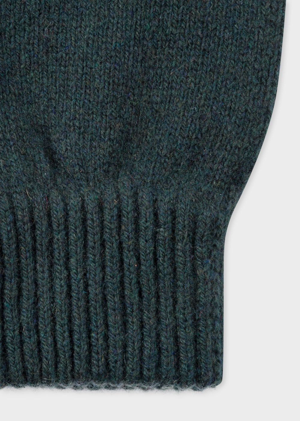 Paul Smith Mens's Dark Green Cashmere-Blend Gloves