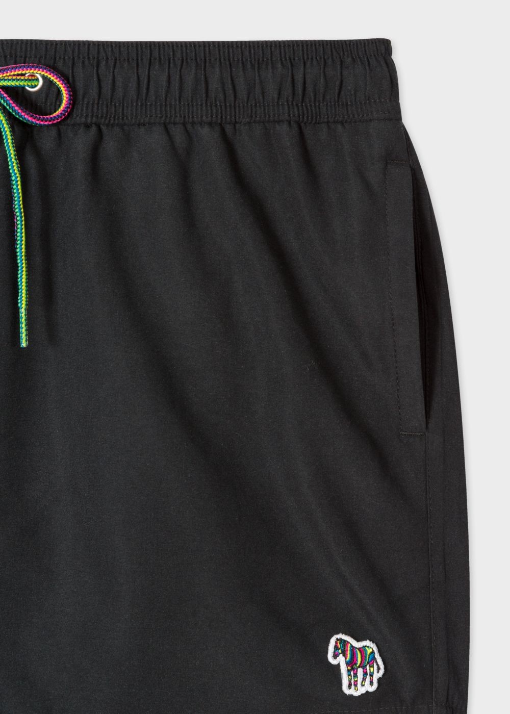 Paul Smith Mens's Black Zebra Logo Swim Shorts