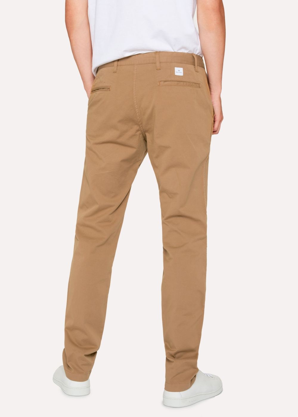 Paul Smith Men's Slim-Fit Sand Stretch Pima-Cotton Chinos Clothing