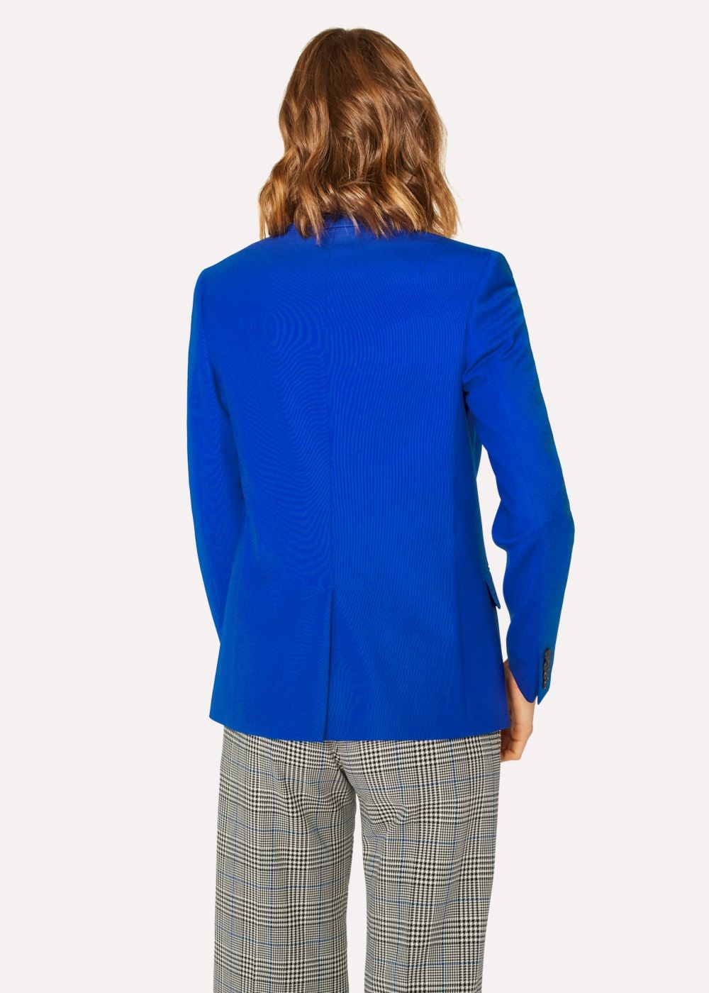 Paul Smith Womens's Indigo Wool-Hopsack Blazer With 'acapulco' Lining