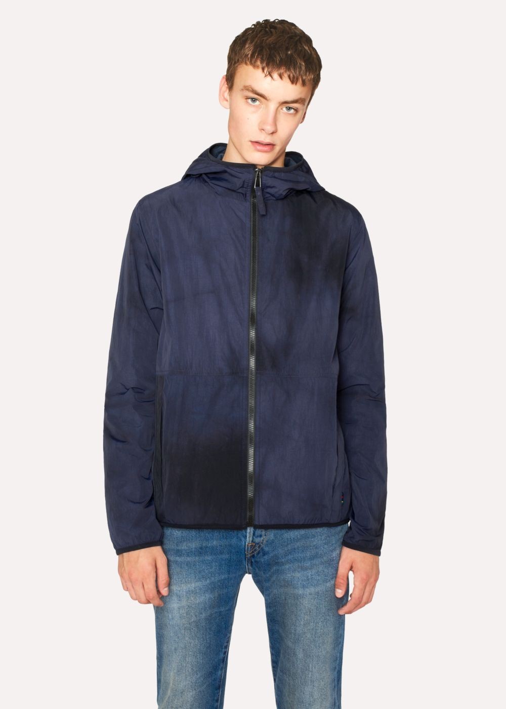 Paul Smith Men's Navy Hooded Packaway Jackets