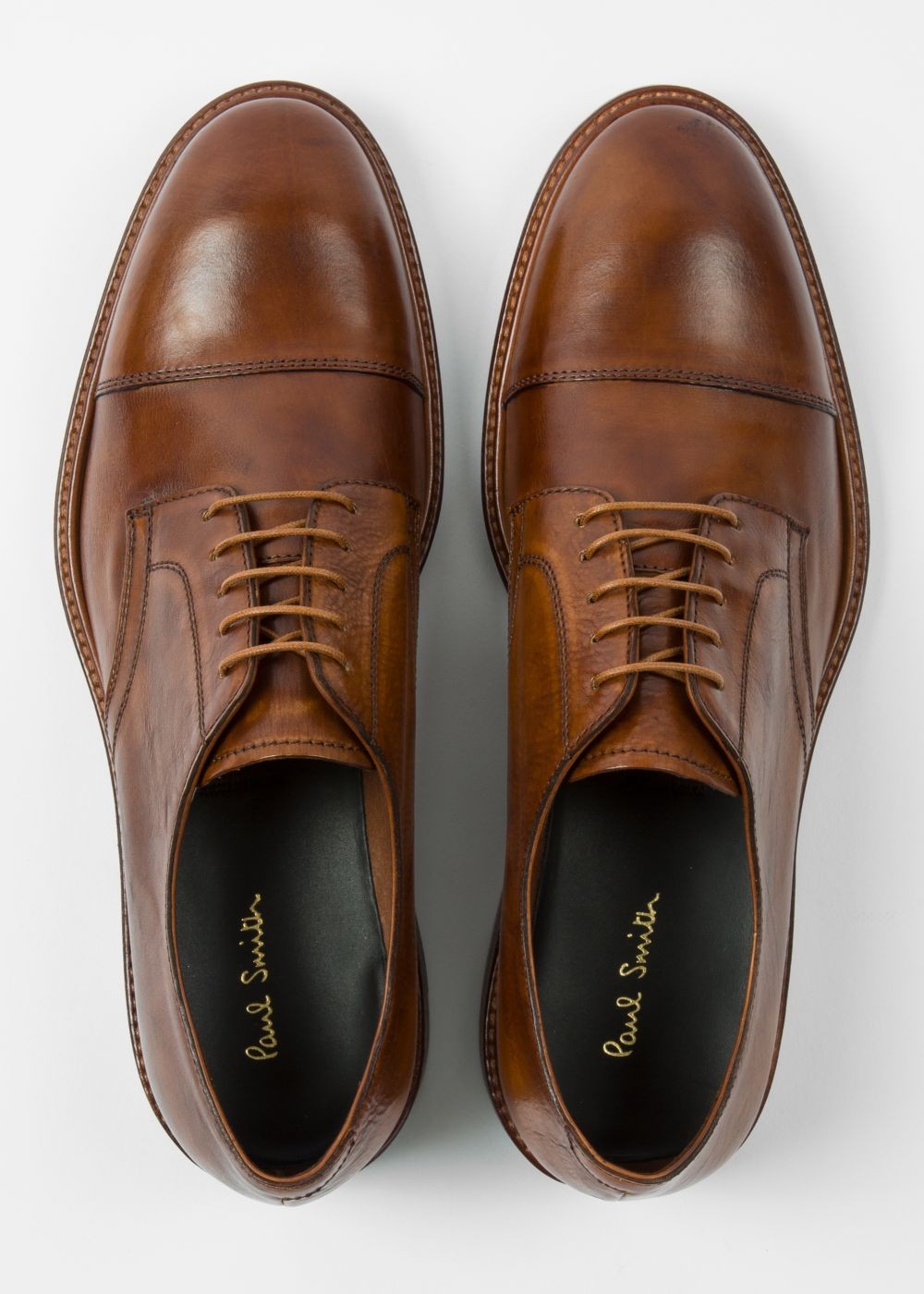 Paul Smith Mens's Tan Leather 'rosen' Derby Shoe