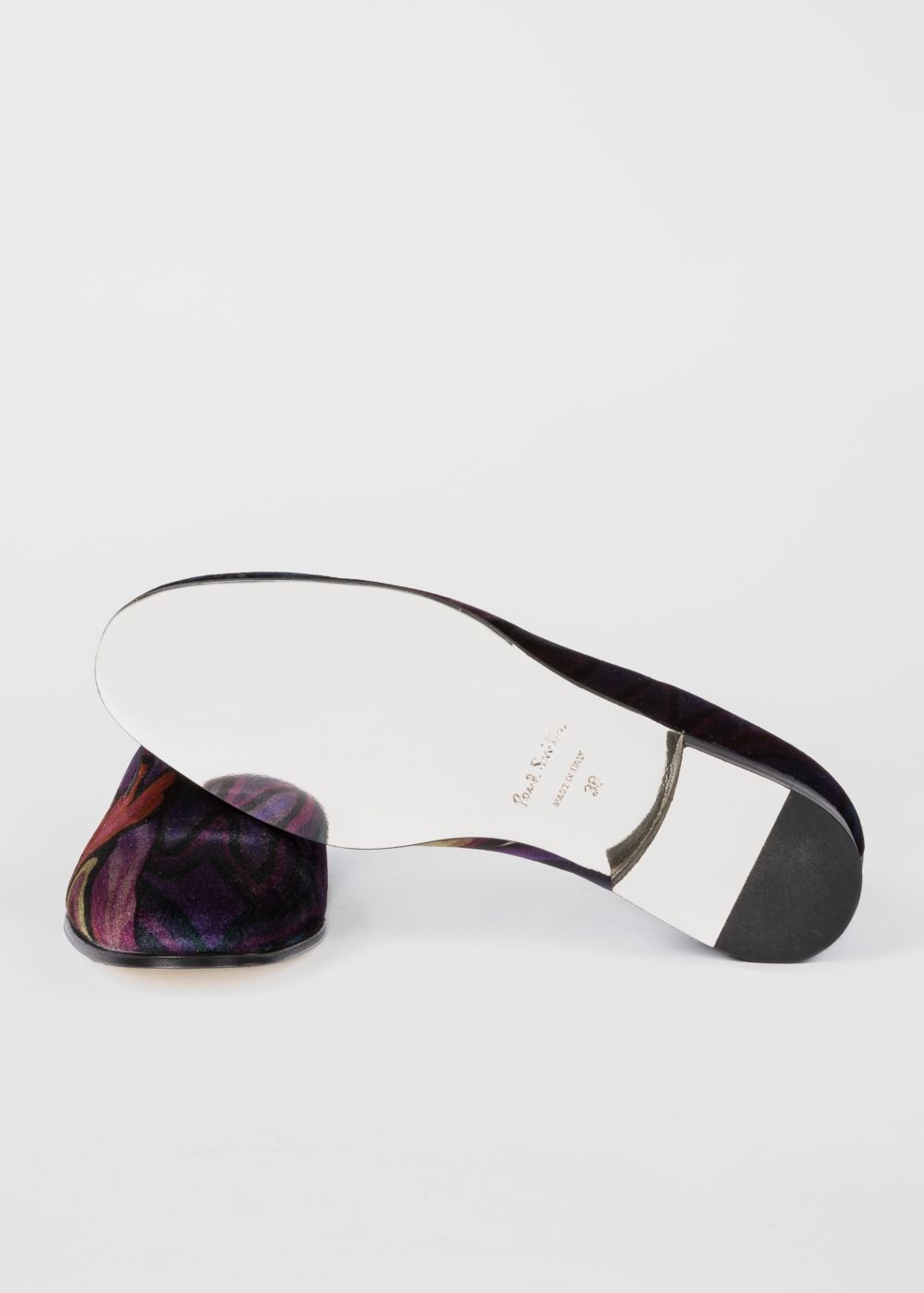 Paul Smith Women's Velvet 'dreamer' Print 'rudyard' Loafers Sneakers