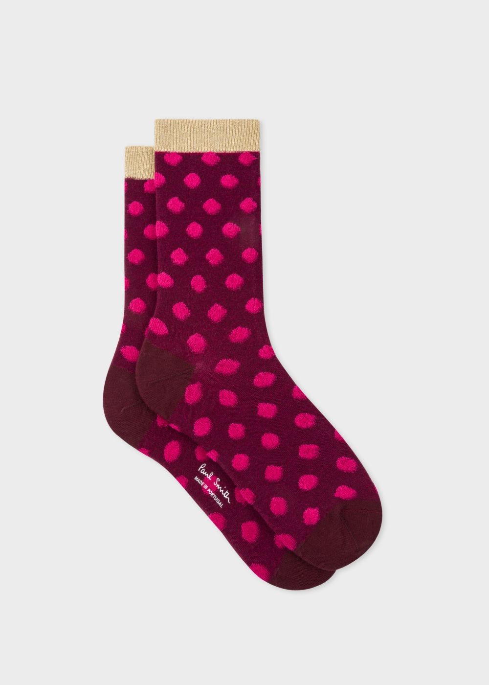Paul Smith Women's Pink 'polka Dot' Socks