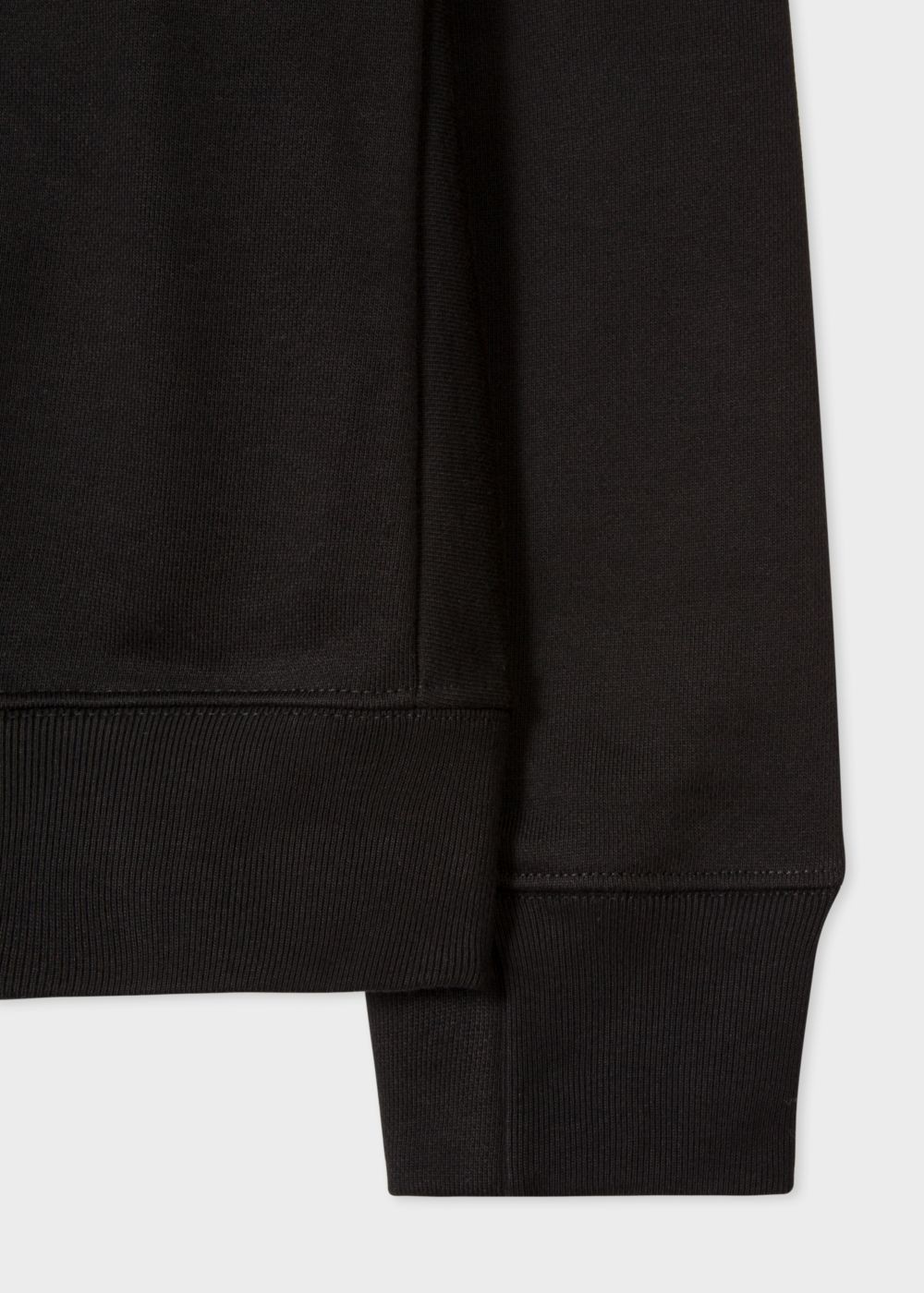 Paul Smith Men's Black Organic-Cotton Zebra Logo Sweatshirt
