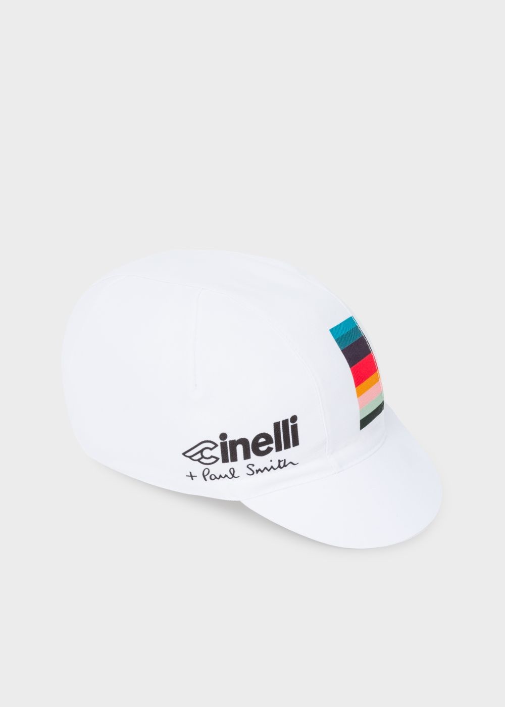 Paul Smith + Cinelli White 'artist Stripe' Detail Cycling Hats Mens