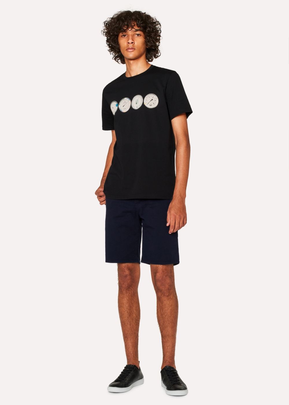 Paul Smith Men's Navy Garment-Dyed Denim Shorts