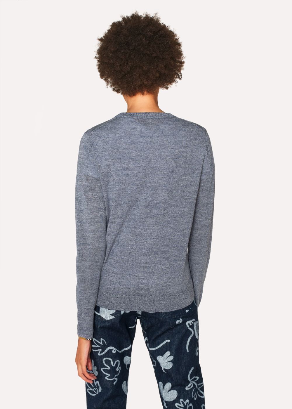 Paul Smith Womens's Grey Marl Merino Wool Sweater