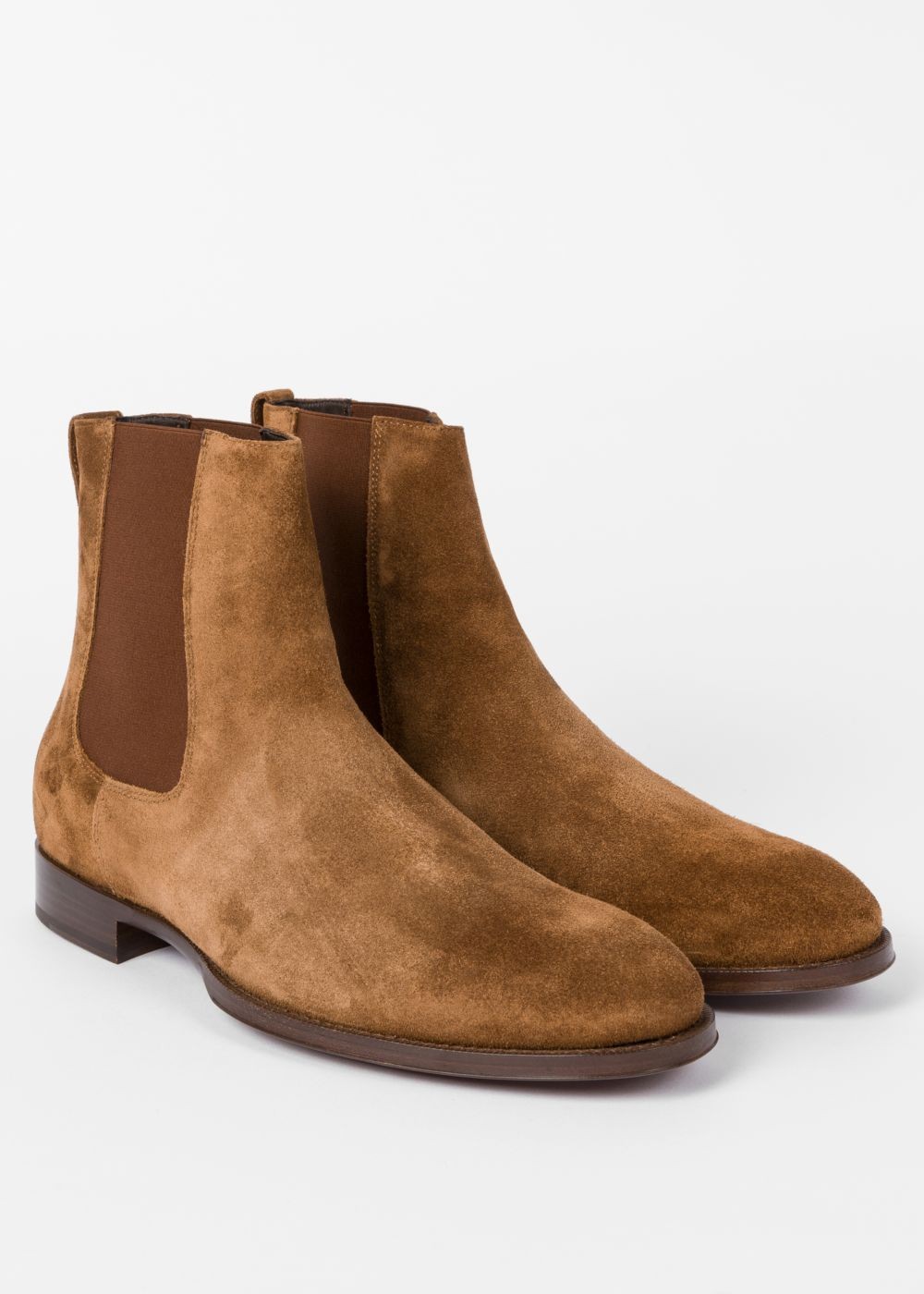 Paul Smith Men's Brown Suede 'joyce' Chelsea Boots