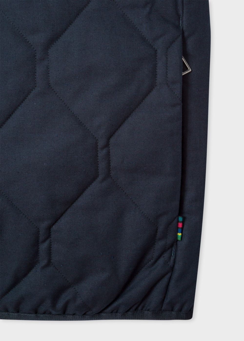Paul Smith Men's Dark Navy Quilted Zip-Fastening Gilet Clothing