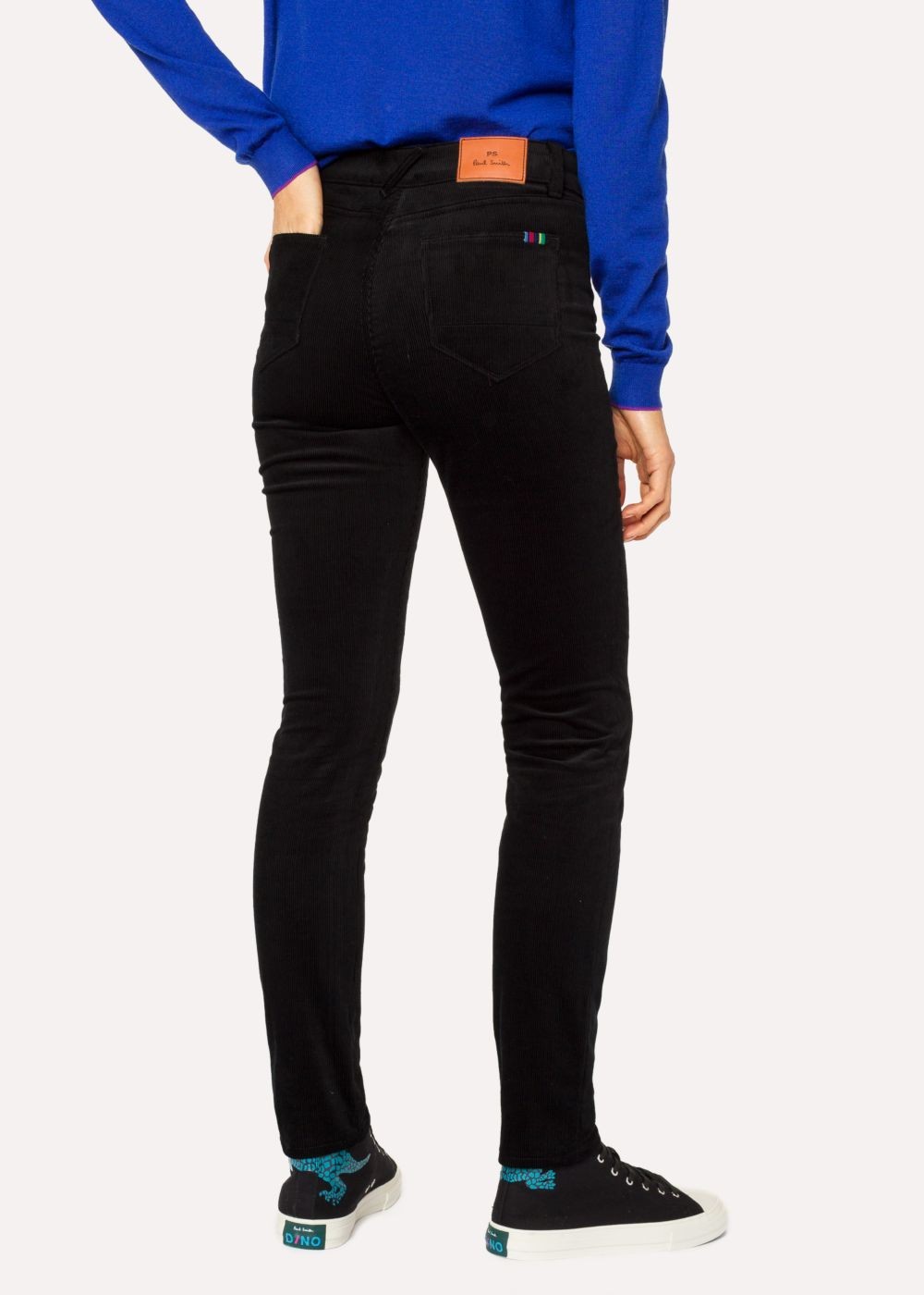 Paul Smith Women's Black Skinny-Fit Corduroy Pants