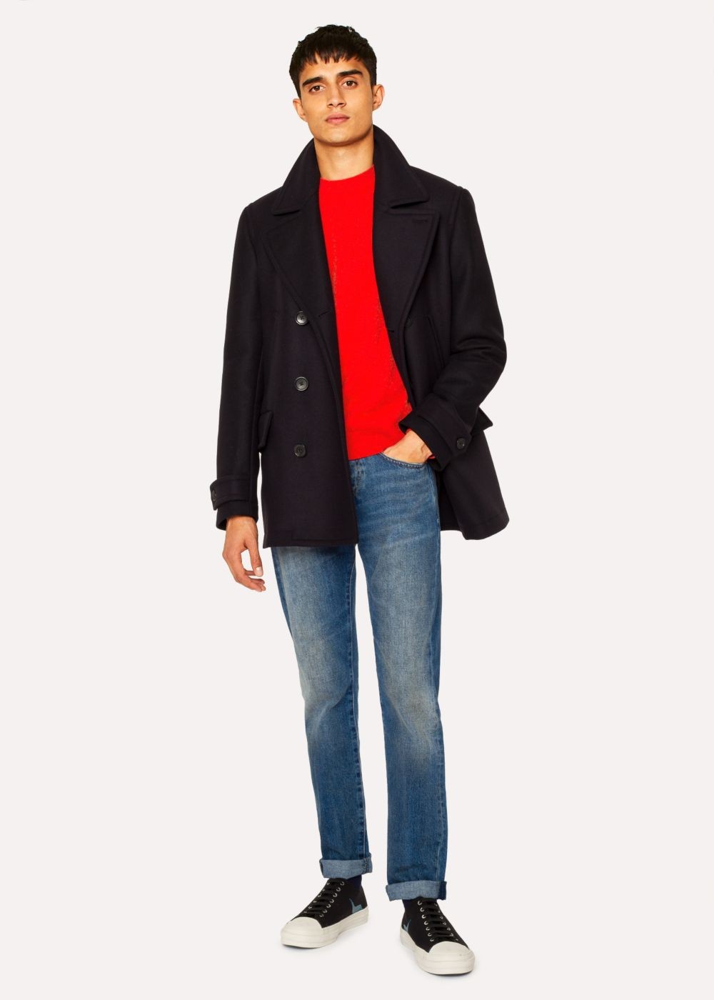 Paul Smith Men's Red Lambswool Sweater