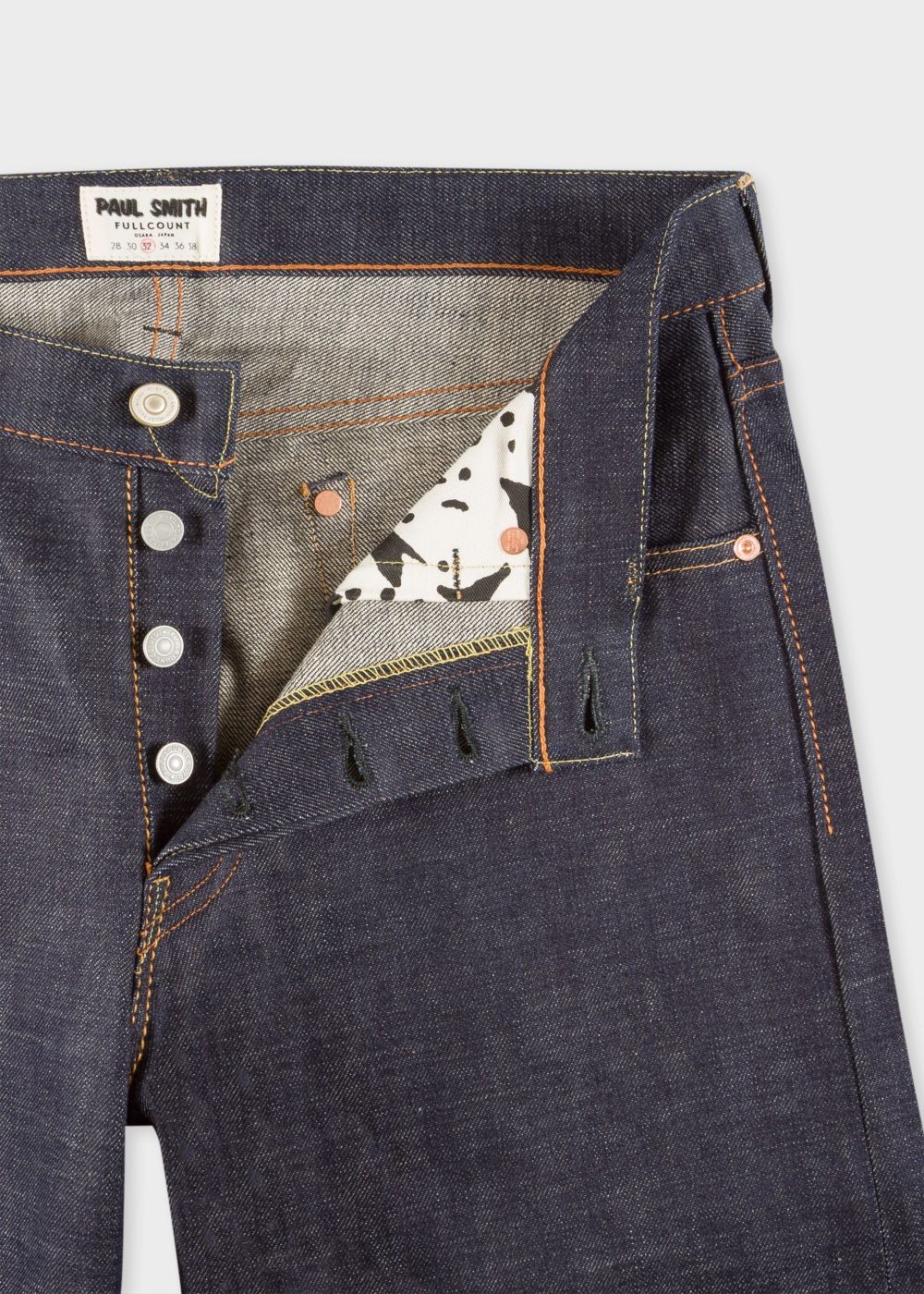 Paul Smith X Fullcount - Classic-Fit 13Oz Indigo Selvedge Denim Jeans Mens