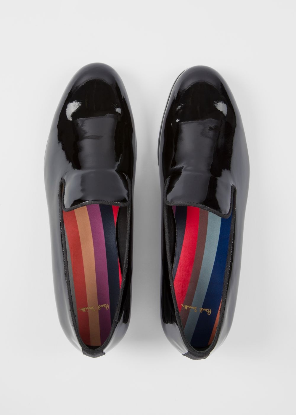 Paul Smith Womens's Black Patent Leather 'rudyard' Loafers Sneaker