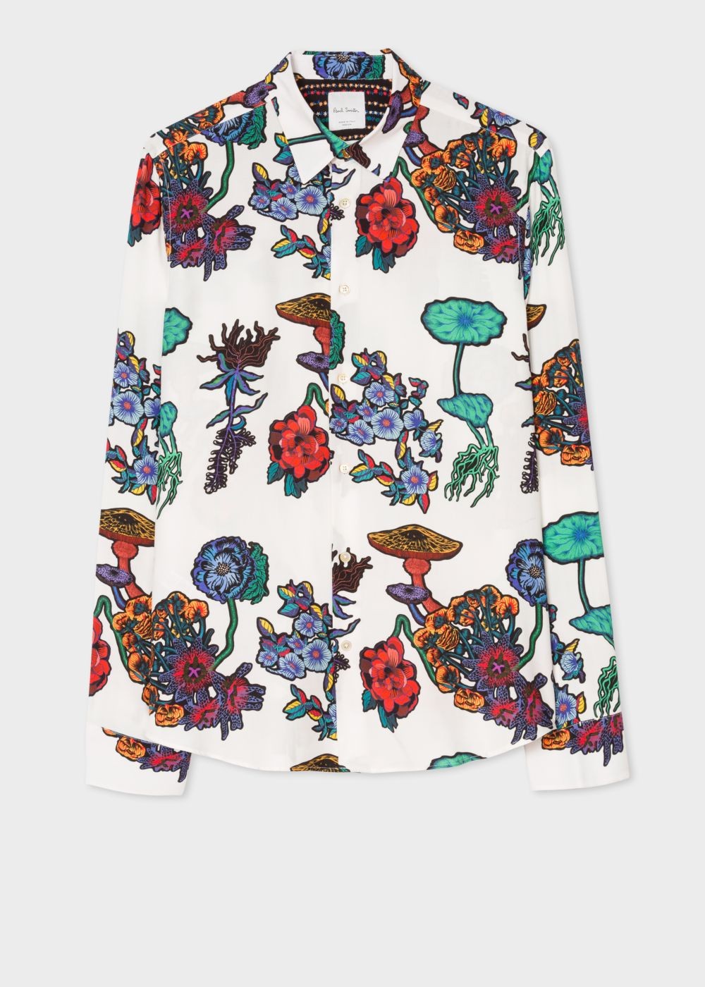 Paul Smith Mens's Slim-Fit White 'florian' Print T-Shirt